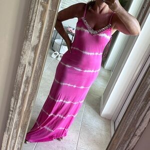 INC International Concepts Pink Spaghetti Strap Sundress